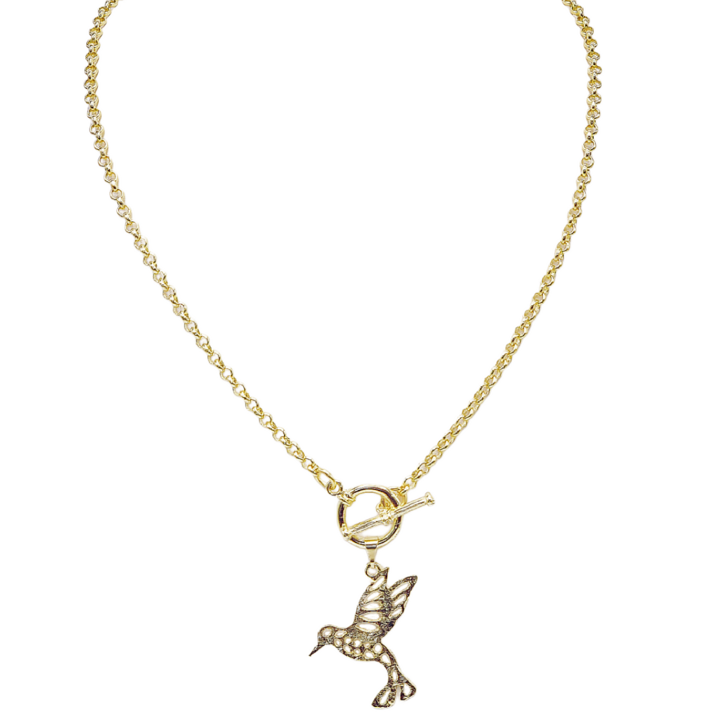 COLLAR COLIBRI MIDI GOLD